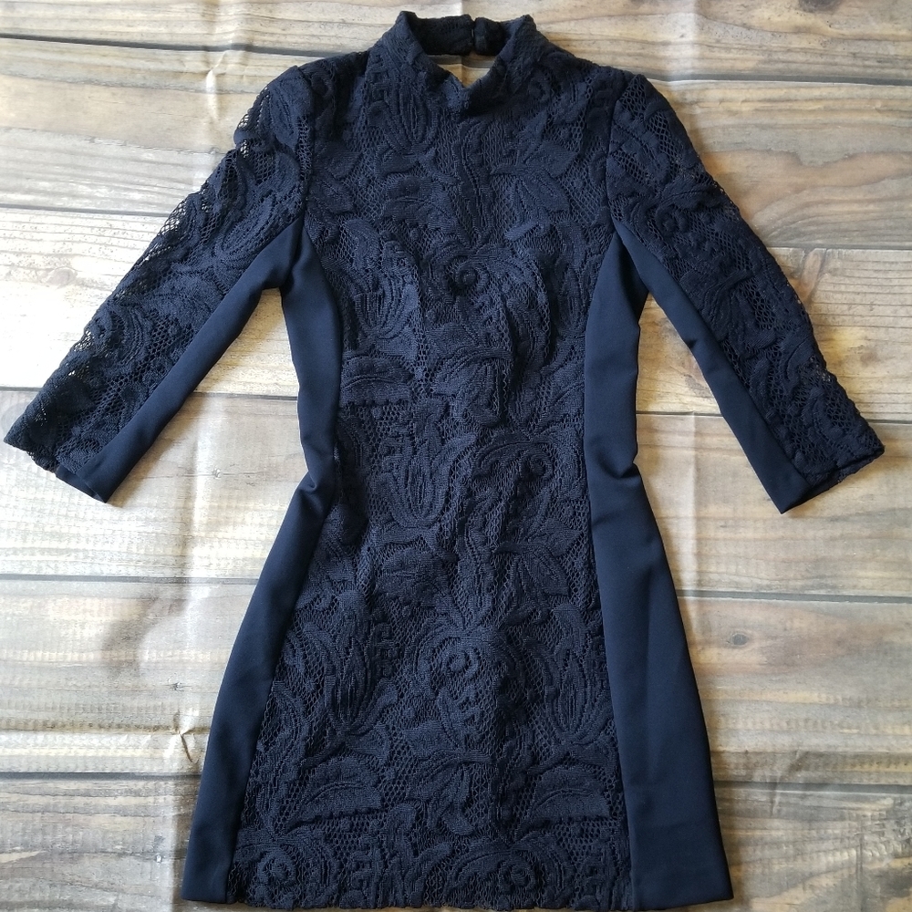 H&M Navy Blue Lace Dress